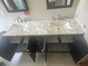 Bathroom vanity installed in Fort Worth