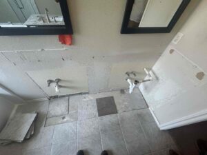 Bathroom vanity plumbing in Fort Worth