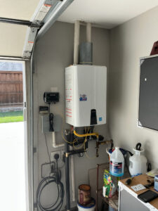 Flow-Tech installed on a tankless water heater in Keller