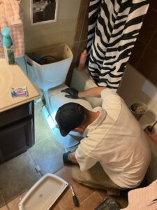 New toilet installation in DFW
