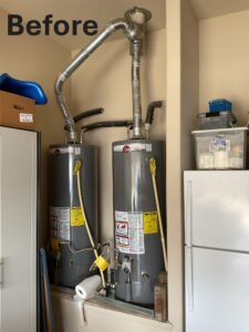 A tank to tankless water heater upgrade in Fort Worth